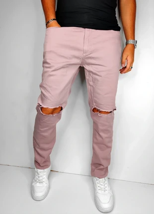 Jean rose troué straight river island T.44, marque: River Island, état: Très bon état, taille: XL, 12,00 €, 13,30 € Protection acheteurs (Pro) incluse