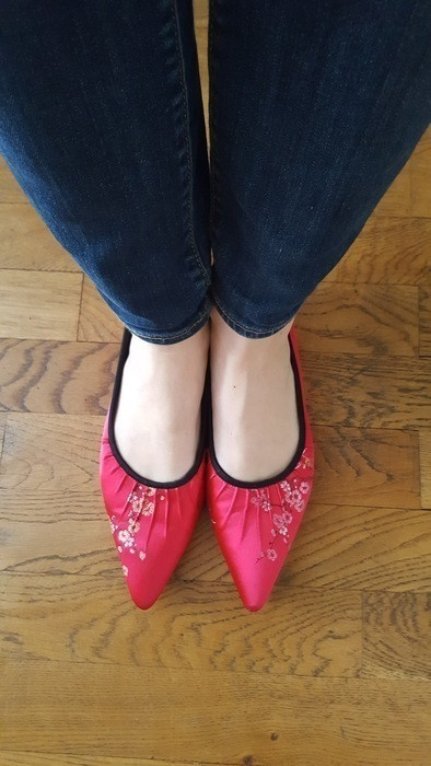 Chaussures rouges Minelli lumineuses et élégantes 1