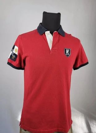 Polo Eden Park rouge vintage 2000s coton piqué col marine brodé écusson rugby chic M, brand: Eden Park, condition: Very good, size: S, €19.00, €20.65 includes Buyer Protection Pro