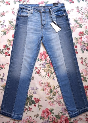 Two Tone Patchwork Straight Jeans from Mango Size 38, marca: Mango, estado: Novo com etiquetas, tamanho: M / 38 / 10, €20.00, €21.70 inclui Proteção do Comprador