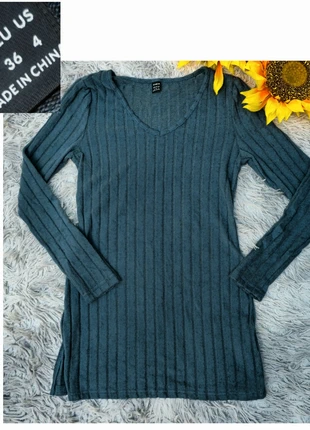 Pull over léger côtelé bleu  taille S Shein, marke: Shein, zustand: Neu, mit Etikett, größe: S / 36 / 8, 6,50 €, 7,53 € inklusive Vinted-Käuferschutz