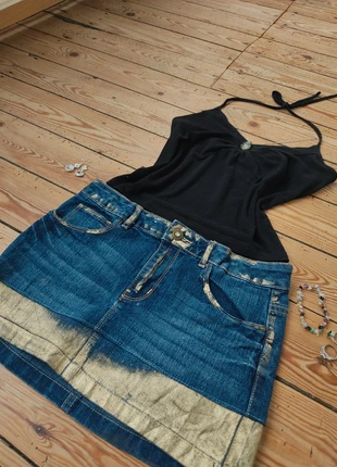 Denim mini skirt, marca: Vintage Dressing, estado: Muy bueno, tamaño: XS / 34 / 6, 5,00 €, 5,95 € Protección al comprador incluida