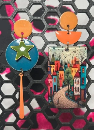 Boucles d’oreilles dépareillées uniques, marque: Absimilis, état: Neuf sans étiquette, 14,00 €, 15,40 € Protection acheteurs (Pro) incluse