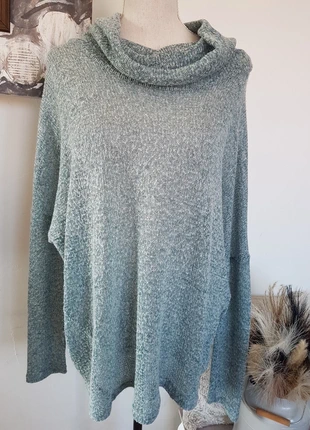 Pull fin grand col bleu chiné Laura Torelli taille 42/44, brand: Laura Torelli, condition: Very good, size: XL / 42 / 14, €10.00, €11.20 includes Buyer Protection