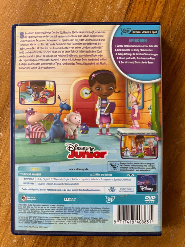 Kinder DVDs 2 Stück: DOC Mc Stuffins Spielzeugärztin 3