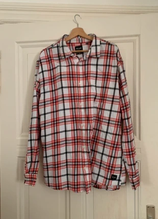 Rot schwarz kariertes oversize Hemd - Only & Sons, marque: ONLY, état: Très bon état, taille: 6XL, 2,00 €, 2,80 € Protection acheteurs incluse