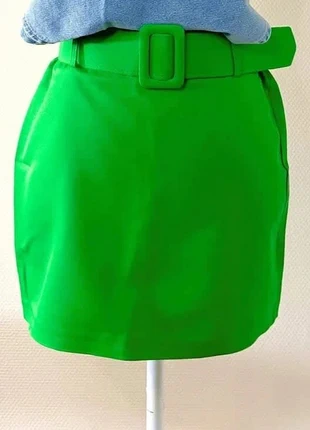 Black Fashion - Minijupe Ceinturée - Vert - Taille M, brand: Black Fashion, condition: New with tags, size: M / 38 / 10, €8.00, €9.10 includes Buyer Protection Pro