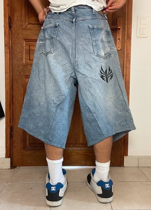 Jort short baggy large handmade style JNCO y2k brodé peinture hiphop, merk: JNCO, staat: Heel goed, maat: XL, € 40,00, € 42,70 inclusief Kopersbescherming Pro
