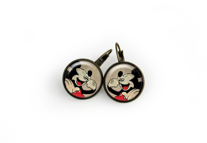 Boucles d'oreilles Mickey "Mouse stache" Disney- Neuf