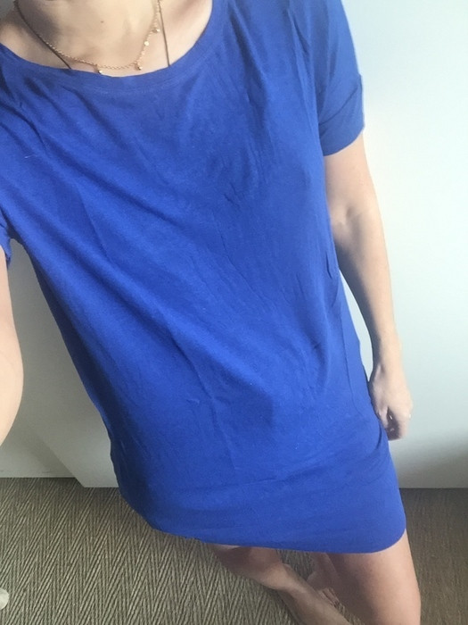 robe bleu électrique toute simple bershka peut se porter en t-shirt taille s  3