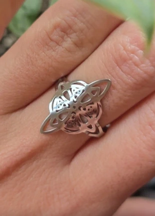 Nœud de sorcière acier inoxydable, marque: créations en minéraux, état: Neuf sans étiquette, taille: Ajustable, 10,00 €, 11,20 € Protection acheteurs incluse