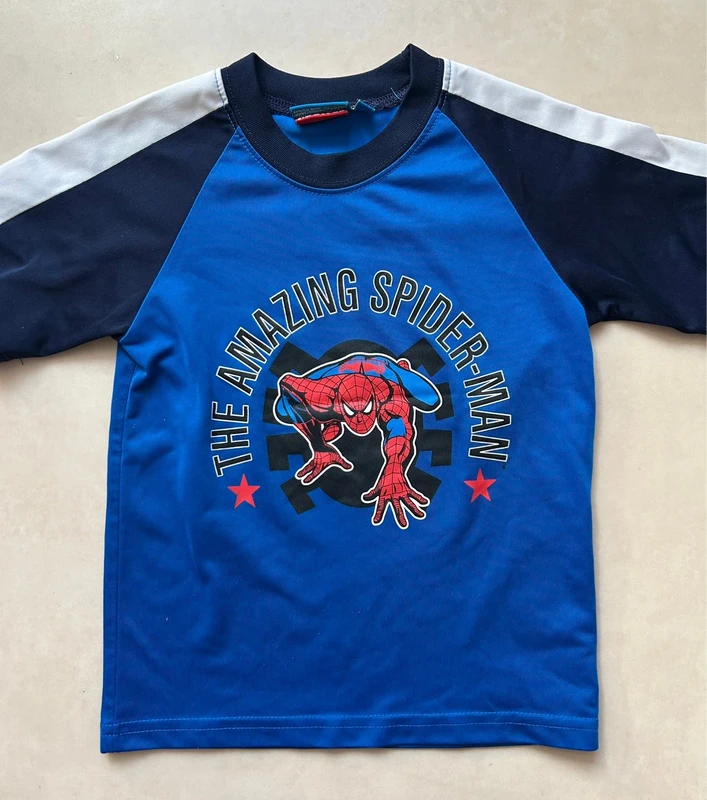 Tee shirt bleu Spiderman taille 5 ans