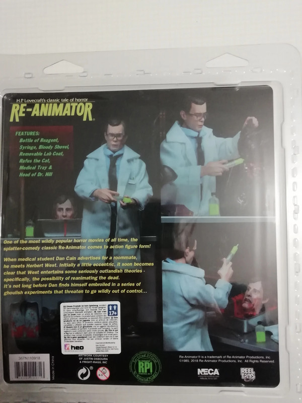 Re-Animator Herbert West Retro Cloth Action Figure 2