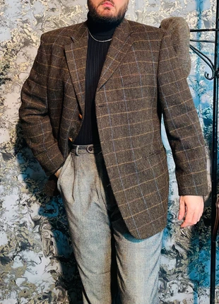 Blazer en tweed vintage Harris tweed marron chiné taille XXL, marque: Harris Tweed, état: Très bon état, taille: XXL, 94,90 €, 100,35 € Protection acheteurs incluse