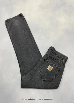 Jean Carhartt wip Large Droit Gris foncé modèle Nolan Pant Loose Denim Pant - Taille M w30 #880, marke: Carhartt, zustand: Sehr gut, größe: W30 | DE 46, 47,00 €, 50,05 € beinhaltet Vinted-Käuferschutz Pro