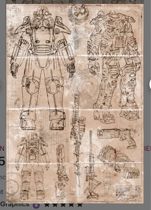 Affiche armure fallout 4, merk: Fallout, staat: Nieuw met prijskaartje, € 20,00, € 21,70 inclusief Kopersbescherming