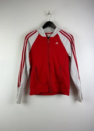 Veste Coupe vent rouge blanc adidas L enfant  EF612, marque: adidas, état: Très bon état, taille: L / 40 / 12, 10,00 €, 11,20 € Protection acheteurs (Pro) incluse
