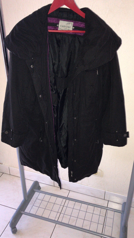 Manteau long  noir taille 50-52 1