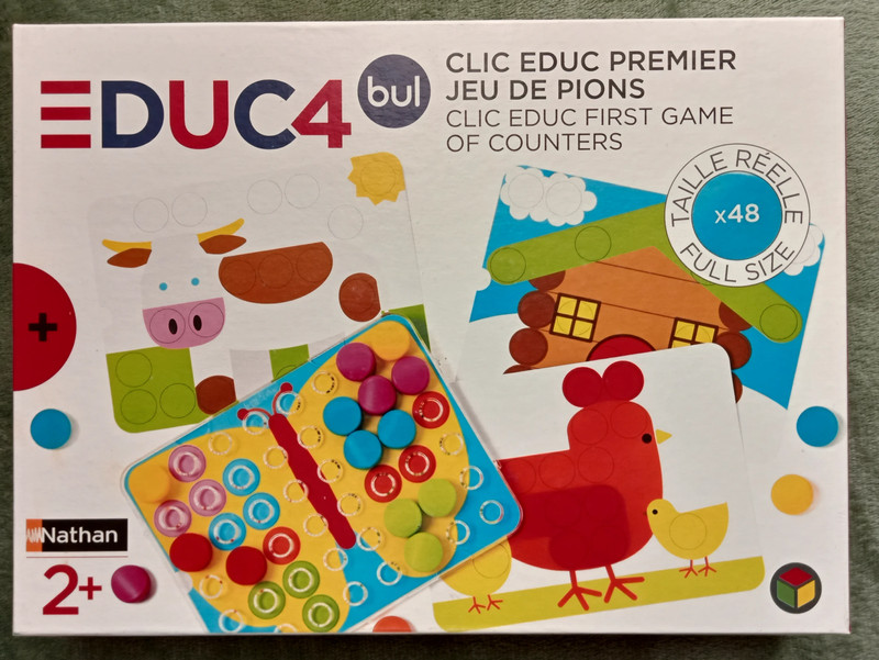 OXYBUL - Clic Educ Premier jeu de pions –