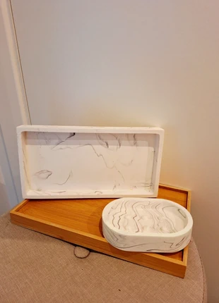 Marble Look Soap Dish and Tray Brand new, brand: NO LABEL, condition: New without tags, £7.00, £8.05 includes Buyer Protection