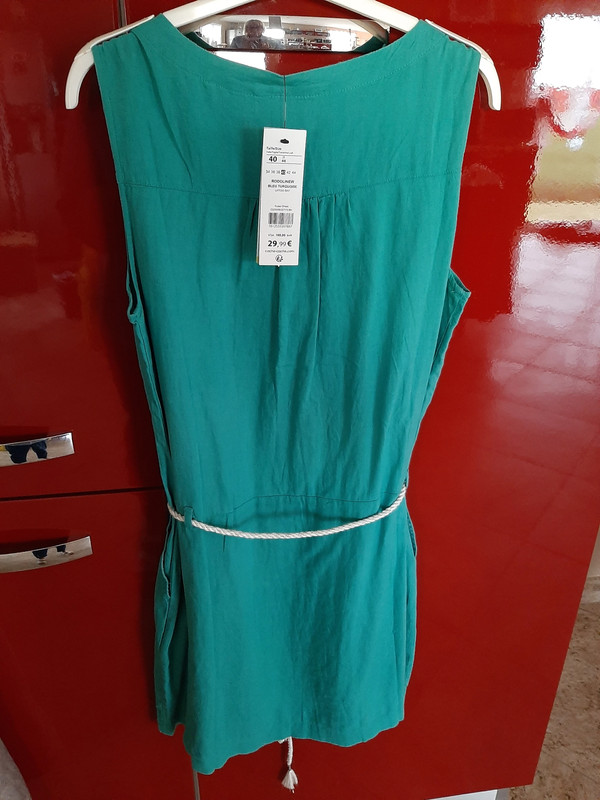 Robe "Cache Cache" Neuve Turquoise 40 2