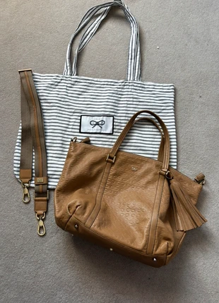 Anya Hindmarch brown leather tote bag camel, brand: Anya Hindmarch, condition: Very good, €89.00, €94.15 includes Buyer Protection