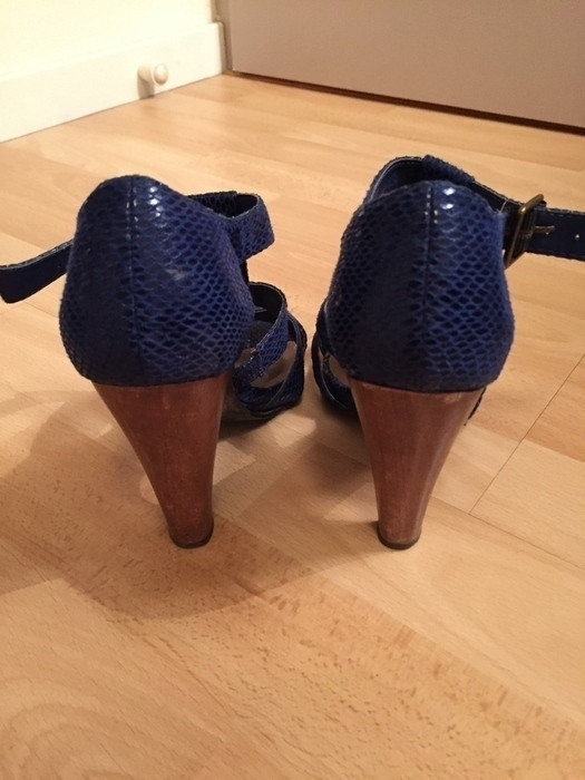 Chaussures à talon La redoute bleu électrique 5