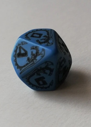 Dé Qworkshop Dragons Blue D10, estado: Muito bom, €2.00, €2.80 inclui Proteção do Comprador