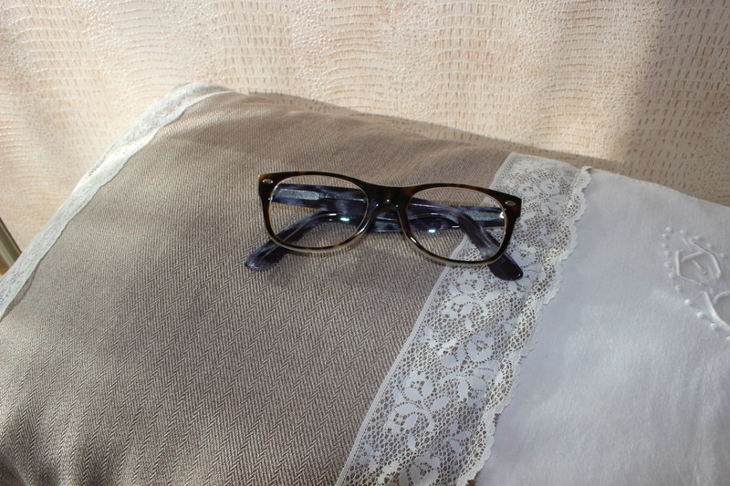 Monture de lunette originale RayBan Wayfarer marron et intérieur bleu 1