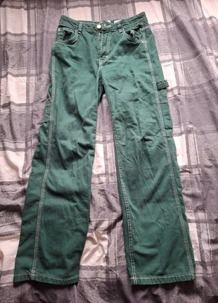 Dark Green Bershka Jeans, brand: Bershka, condition: Very good, size: XS / 34 / 6, €6.00, €7.00 includes Buyer Protection