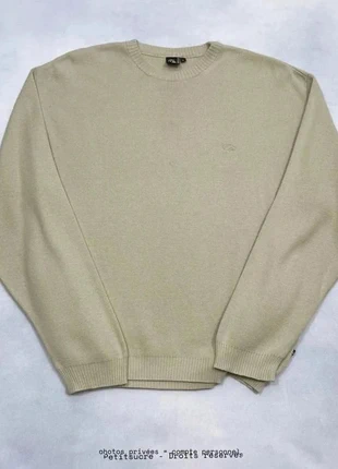 Pull Over Quiksilver y2k Beige Crème Logo brodé Winter Crew Neck - L /760V, marca: Quiksilver, estado: Muito bom, tamanho: L, €24.90, €26.85 inclui Proteção do Comprador Pro