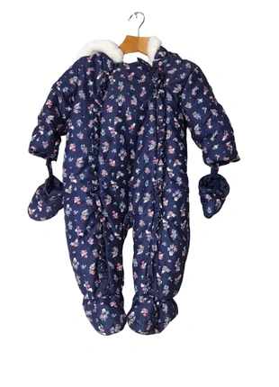 George Baby’s Blue Floral Hoodie Body Suit 1-2yrs, brand: George, condition: Good, size: 24-36 months / 92 cm, £2.99, £3.53 includes Buyer Protection