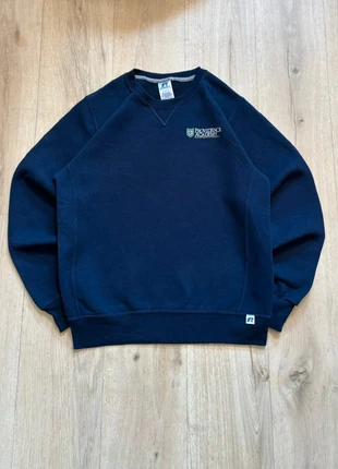 Sweat crewneck vintage brodé Russell Athletic bleu marine taille S, brand: Russell Athletic, condition: Very good, size: S, €29.50, €31.68 includes Buyer Protection