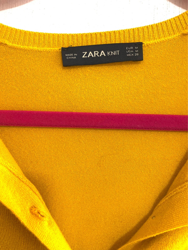 Zara Cárdigan Yellow 3