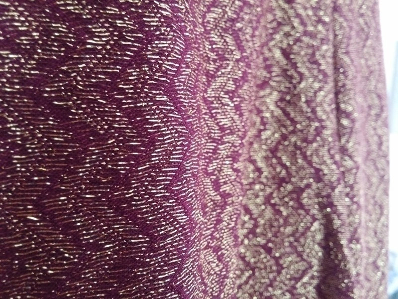 robe de soirée violette et or 4