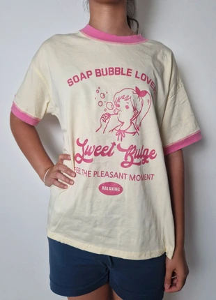 T shirt over modello vintage Loveheynew, brand: loveheynew, condizioni: Nuovo senza cartellino, taglia: Taglia unica, €25.00, €26.95 include la Protezione acquisti