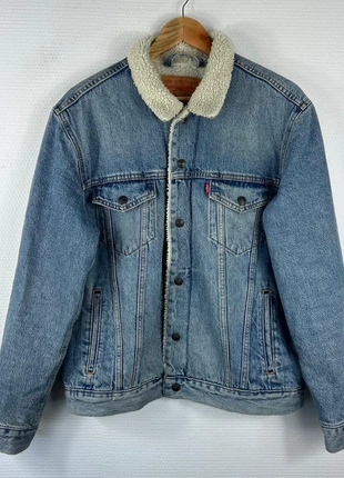 Veste en Jean Levi’s Col Sherpa/Trucker Molletonné Bleu, brand: Levi's, condition: Very good, size: M, €49.00, €52.15 includes Buyer Protection Pro