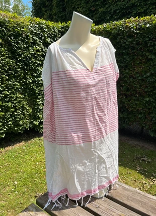 Tunique bohème Mes Demoiselles Paris Rayée Rose/Blanc Taille Unique, marca: Mes Demoiselles, estado: Muito bom, tamanho: Tamanho único, €39.90, €42.60 inclui Proteção do Comprador