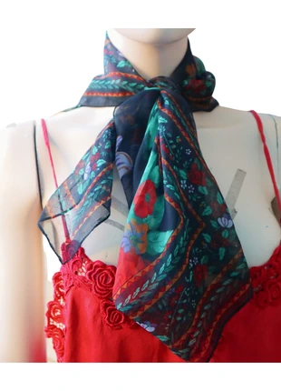 Vibrant Floral Bandanna, brand: Tie Rack, condition: Very good, £14.00, £15.40 includes Buyer Protection