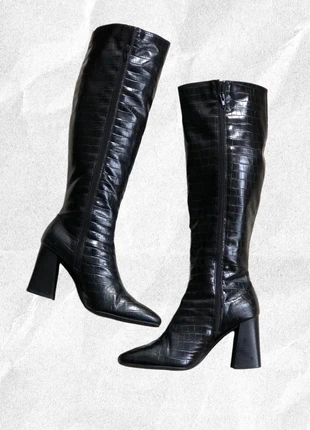 Bottes hautes crocodiles vintage, marque: Vintage Dressing, état: Très bon état, taille: 37, 30,00 €, 32,20 € Protection acheteurs incluse