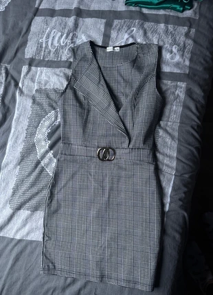 Robe blazer motif carreaux - élégante et chic, marque: Giorgia, état: Neuf sans étiquette, taille: M / 38 / 10, 5,00 €, 5,95 € Protection acheteurs incluse