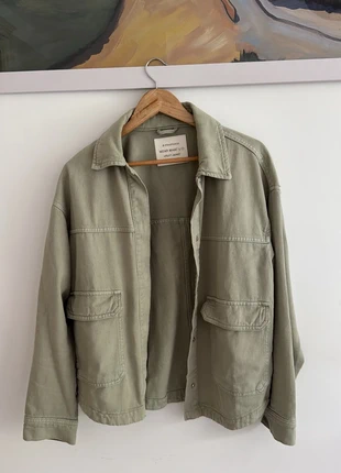 Surchemise Stradivarius femme S - kaki, look décontracté, marque: Stradivarius, état: Très bon état, taille: S / 36 / 8, 5,00 €, 5,95 € Protection acheteurs incluse