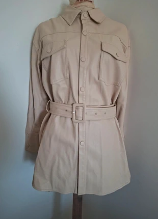Veste surchemise effet cuir beige - Zara - taille M - neuf, marca: Zara, estado: Muy bueno, tamaño: M / 38 / 10, 42,90 €, 45,75 € Protección al comprador incluida