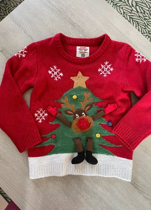 Magnifique pull de Noël 6-7 ans – Sapin, renne 3D, couleurs vives, brand: Merry Christmas, condizioni: Ottime, taglia: 6 anni / 116 cm, €12.00, €13.30 include la Protezione acquisti