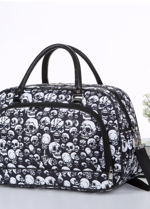 Skulls Men Women Travel Holdall Luxury Weekender Bag Girls Boys Unisex Gym Bag Shoulder strap, brand: Unbranded, condition: New with tags, £11.99, £13.29 includes Buyer Protection