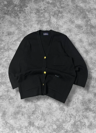 Cardigan Le Minor noir 100% laine vierge logo brodé made in France - L, merk: Le Minor, staat: Nieuw zonder prijskaartje, maat: L, € 69,90, € 74,10 inclusief Kopersbescherming