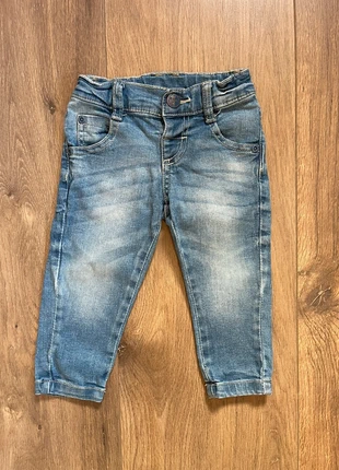 HEMA baby jeans maat 80 blauw denim elastisch comfortabel herfst winter cadeau 🎄, brand: Hema, condizioni: Ottime, taglia: 12-18 mesi / 80 cm, €2.00, €2.80 include la Protezione acquisti
