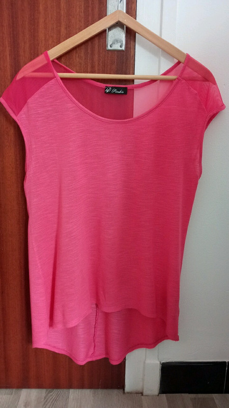 Tshirt bi-matière rose  3