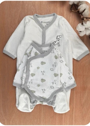 Ensemble pyjama grenouillère et body / 1 mois 54 cm / Kinousses, marke: Kinousses, zustand: Gut, größe: Bis zu 1 Monat / 50, 2,00 €, 2,80 € beinhaltet Vinted-Käuferschutz Pro