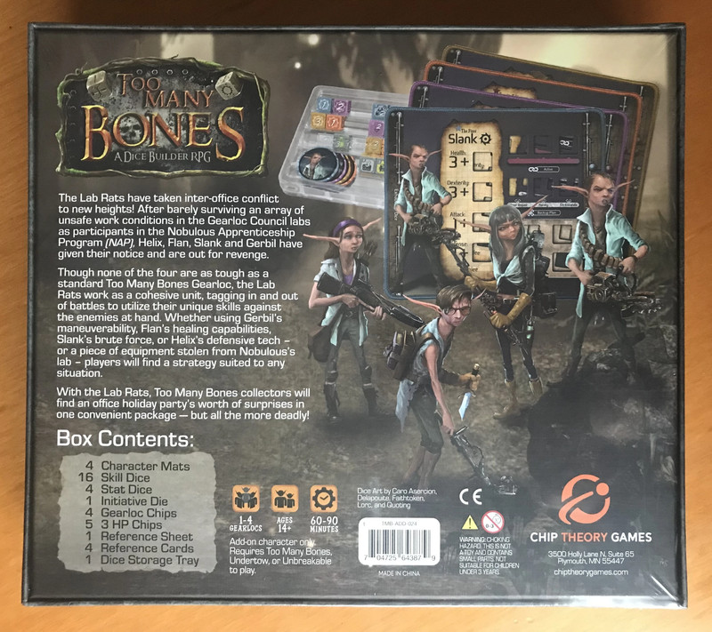 Too Many Bones: Lab Rats (Gearloc) - Chip Theory Games - New Sealed 2